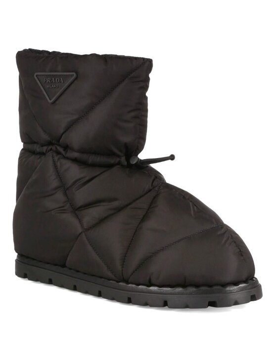 Prada Other - $1120 Prada Blow 19 Quilted Nylon Drawstring Snow Boots Black Size 9